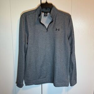 Under Armour Storm Golf Pullover Gray Ribbed Pullover L Tall